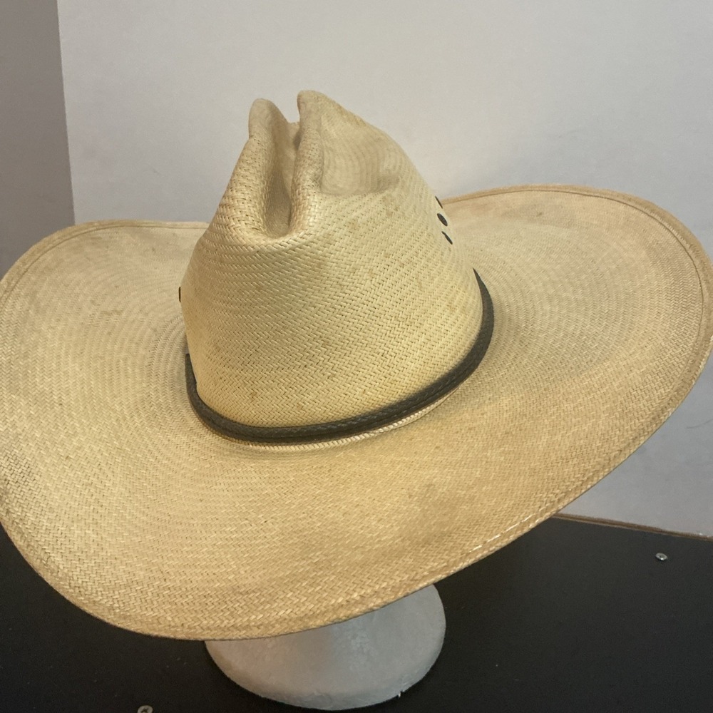 Vintage Resistol George Straight Cowboy Hat Size 7 Hat Is Dirty Long Oval Bent - Picture 4 of 9